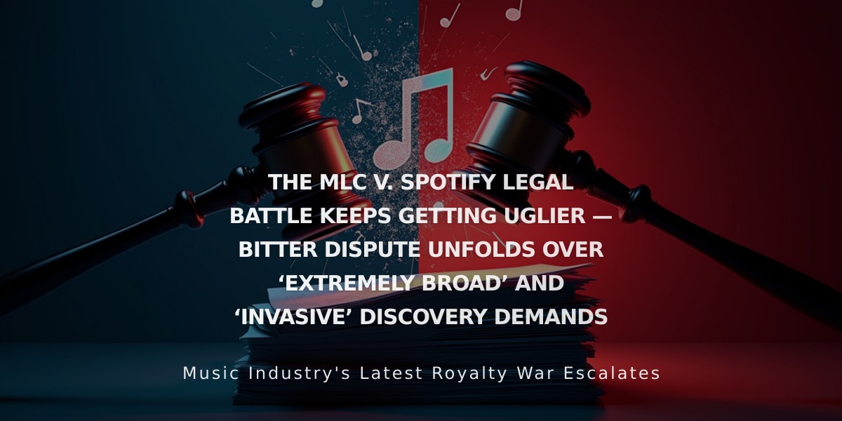 MLC vs. Spotify Intensifies as Discovery Battle Erupts Over Streaming Royalty Classifications