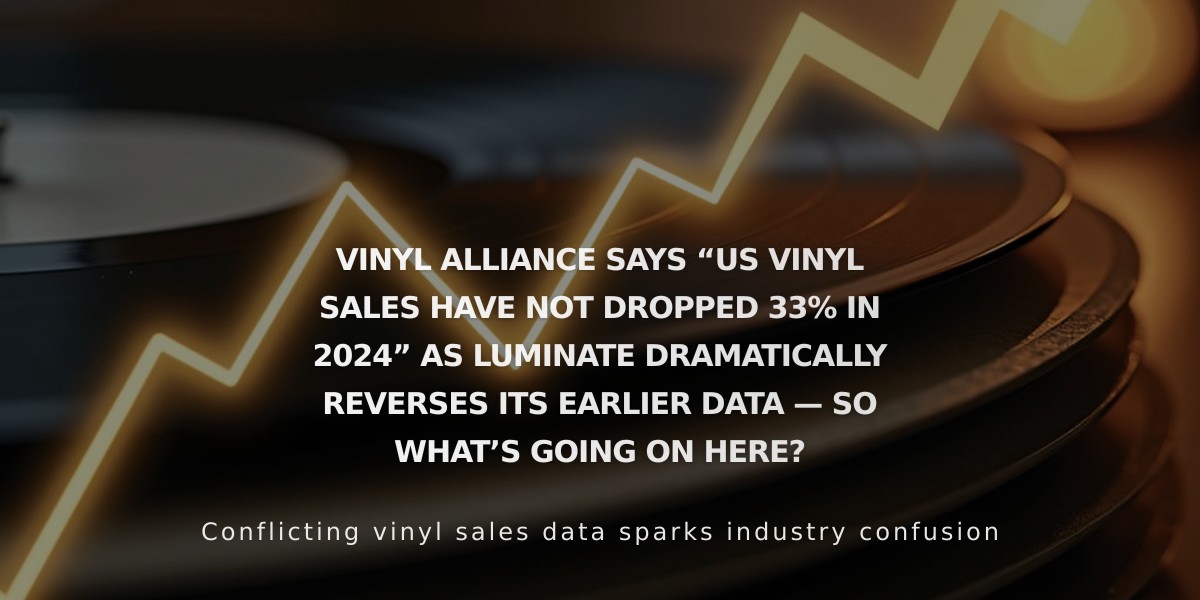 Vinyl Sales Actually Up 6.2% in 2024, Luminate Corrects Major Data Error After Industry Backlash