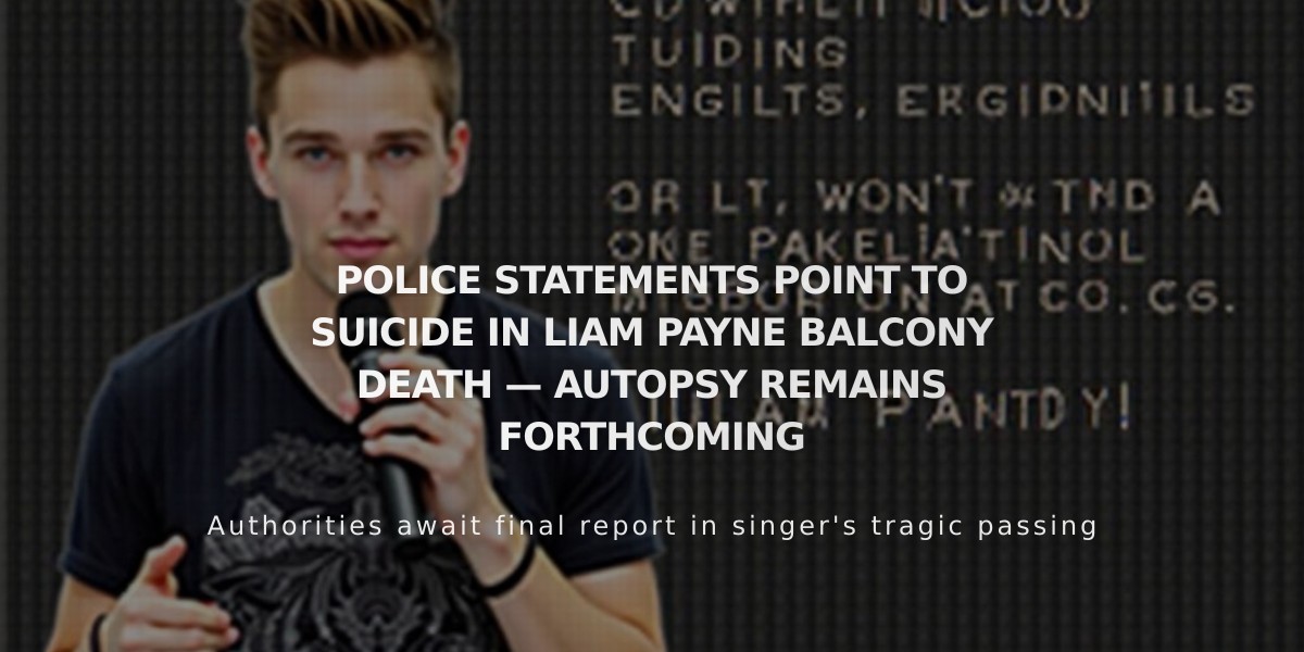 Police: Liam Payne's Fatal Hotel Fall in Buenos Aires Likely Suicide