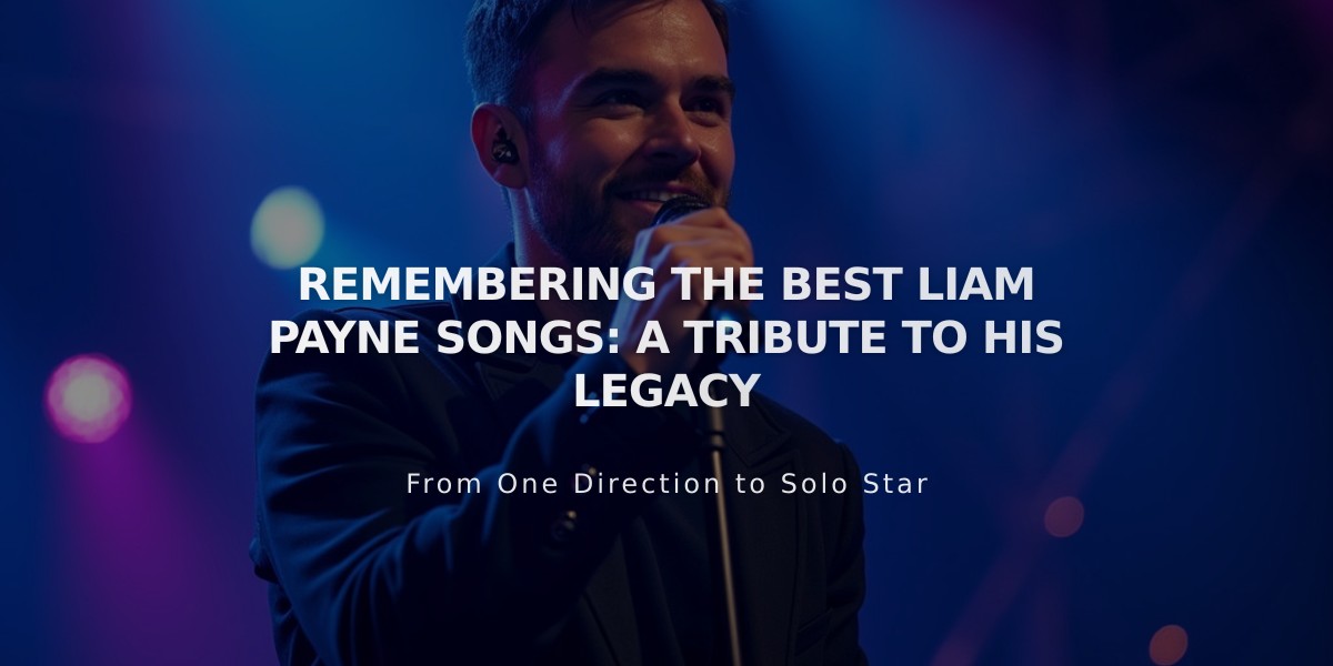 Top 6 Liam Payne Songs That Defined His Musical Legacy