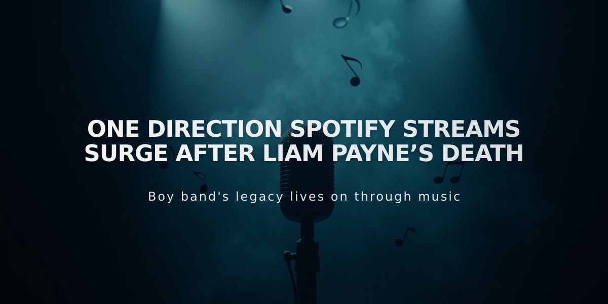 One Direction Spotify Streams Skyrocket Following Liam Payne's Tragic Death in Argentina