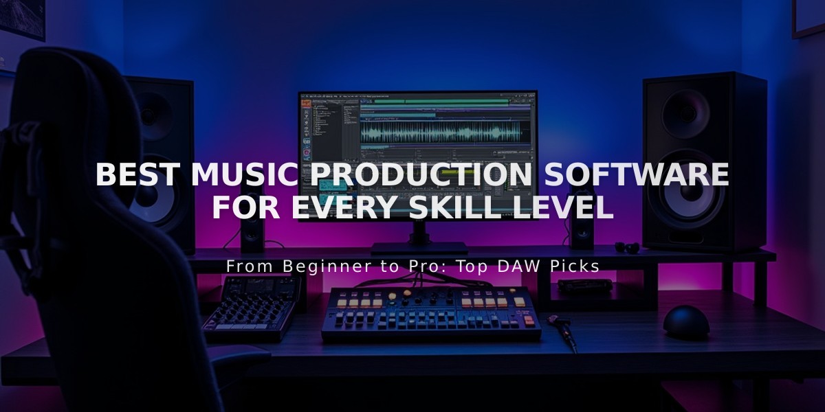 Top Music Production Software Options for All Skill Levels 2024