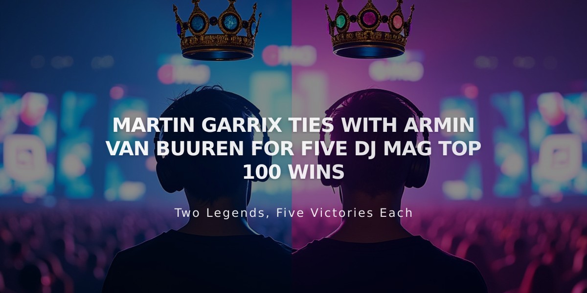 Martin Garrix Makes History, Equals Armin van Buuren's Record with Fifth DJ Mag Top 100 Win