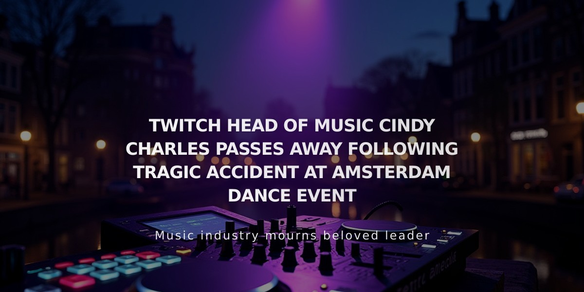 Twitch Music Head Cindy Charles Dies in Amsterdam Traffic Accident at 69