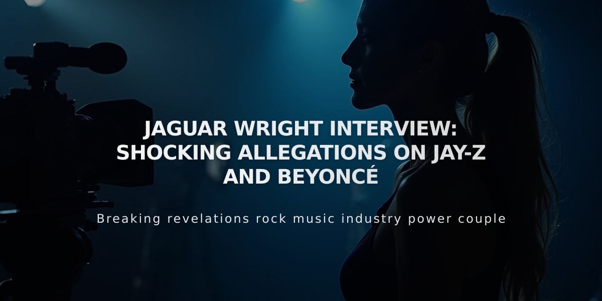 Jaguar Wright's Unproven Claims Against Jay-Z and Beyoncé Lead to Interview Retraction