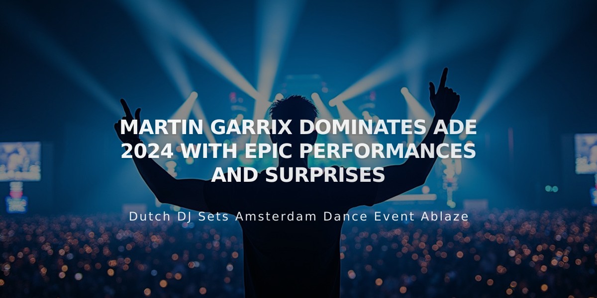 Martin Garrix Makes History at ADE 2024 with Fifth #1 DJ Title and Spectacular Shows