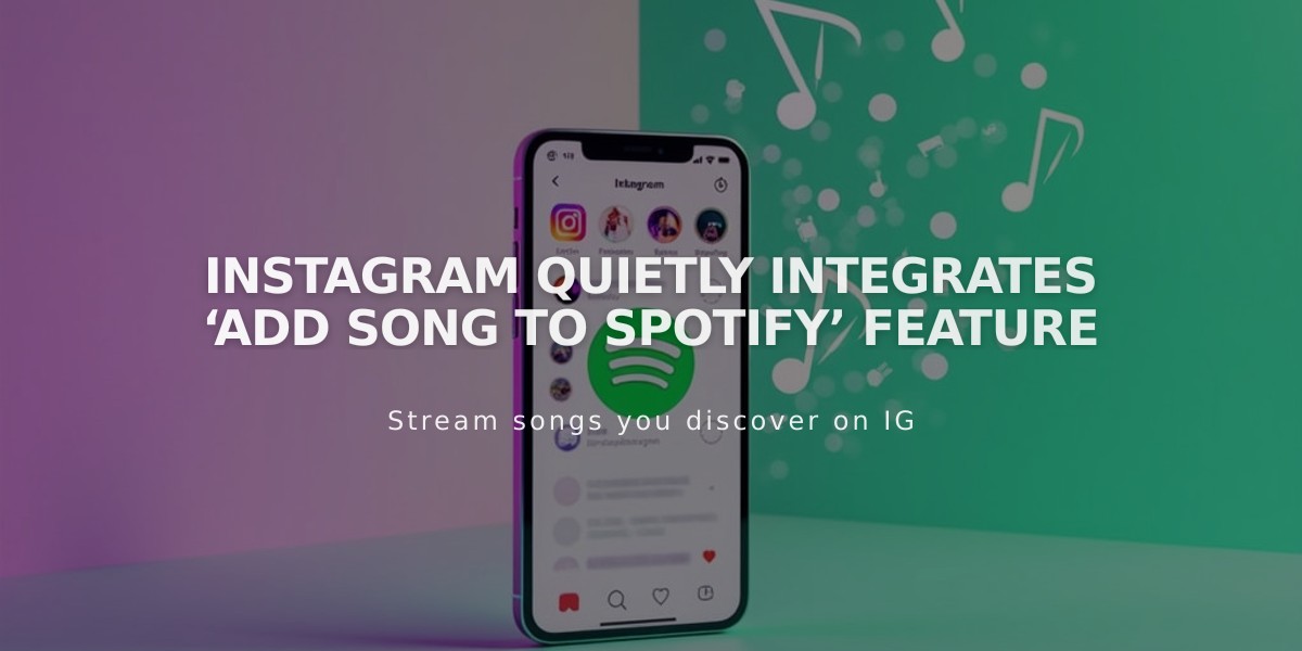 Instagram Rolls Out New Spotify Integration for Quick Song Saves from Reels