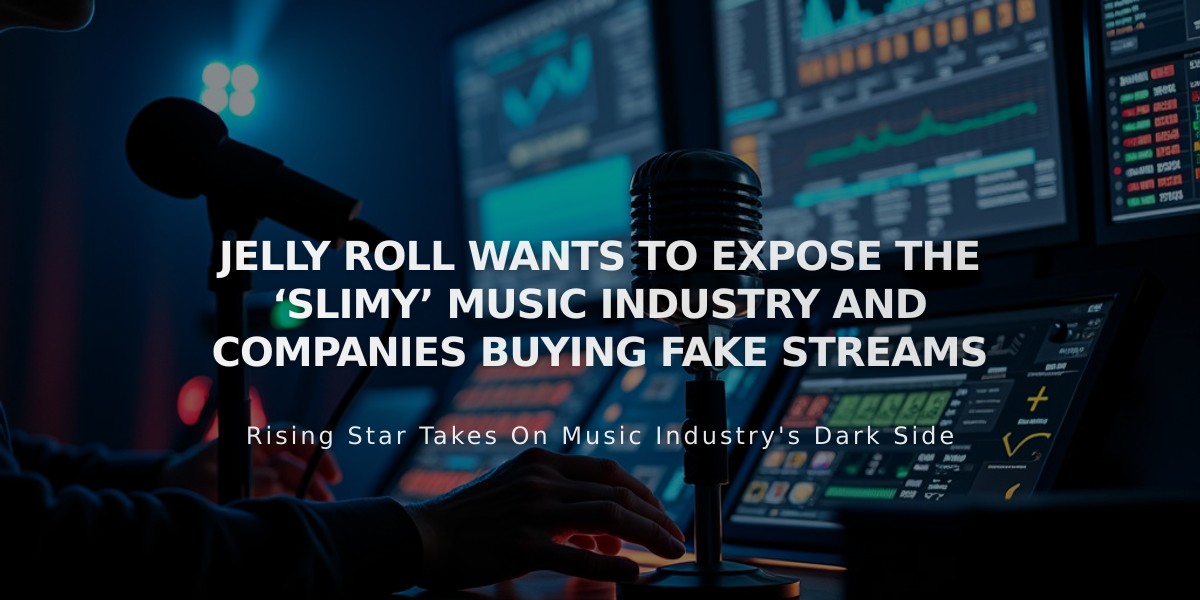 Jelly Roll Prepares to Expose Music Industry's Fake Streaming Scandal