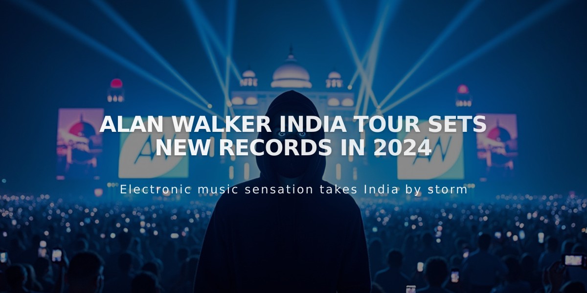 Alan Walker's India Tour Shatters EDM Records with Historic 160,000 Turnout