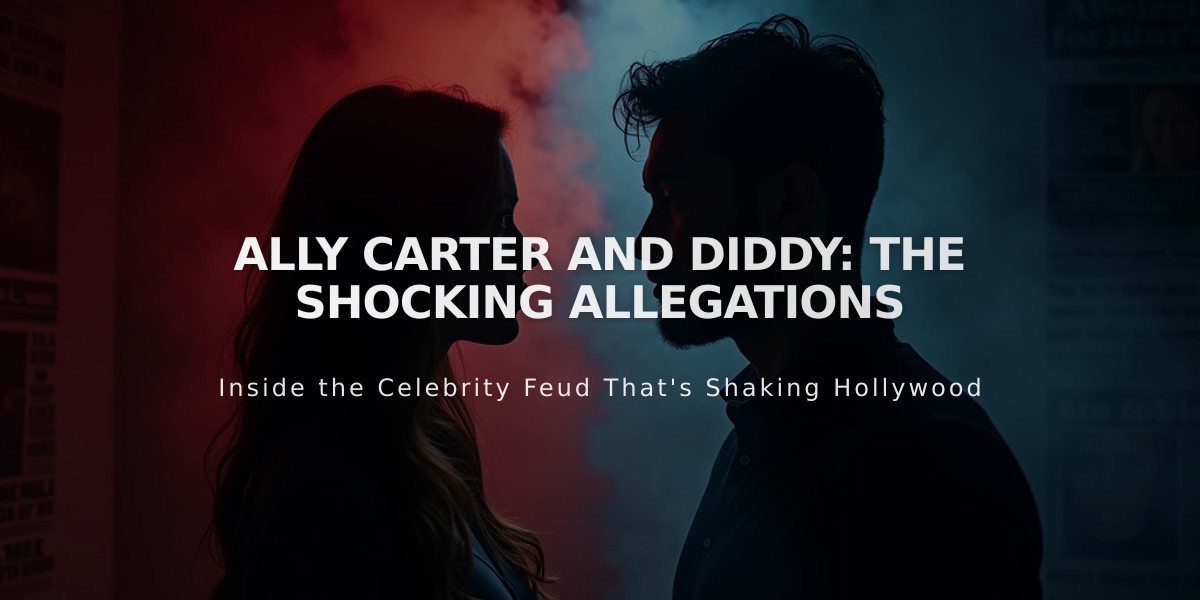 Ally Carter Details Disturbing Allegations Against Diddy in Industry Abuse Claims