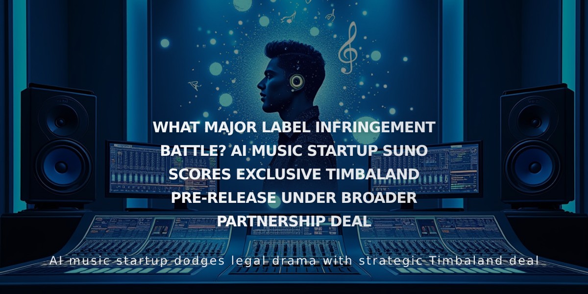 AI Music Startup Suno Partners with Timbaland for Exclusive Song Release Despite Label Battles