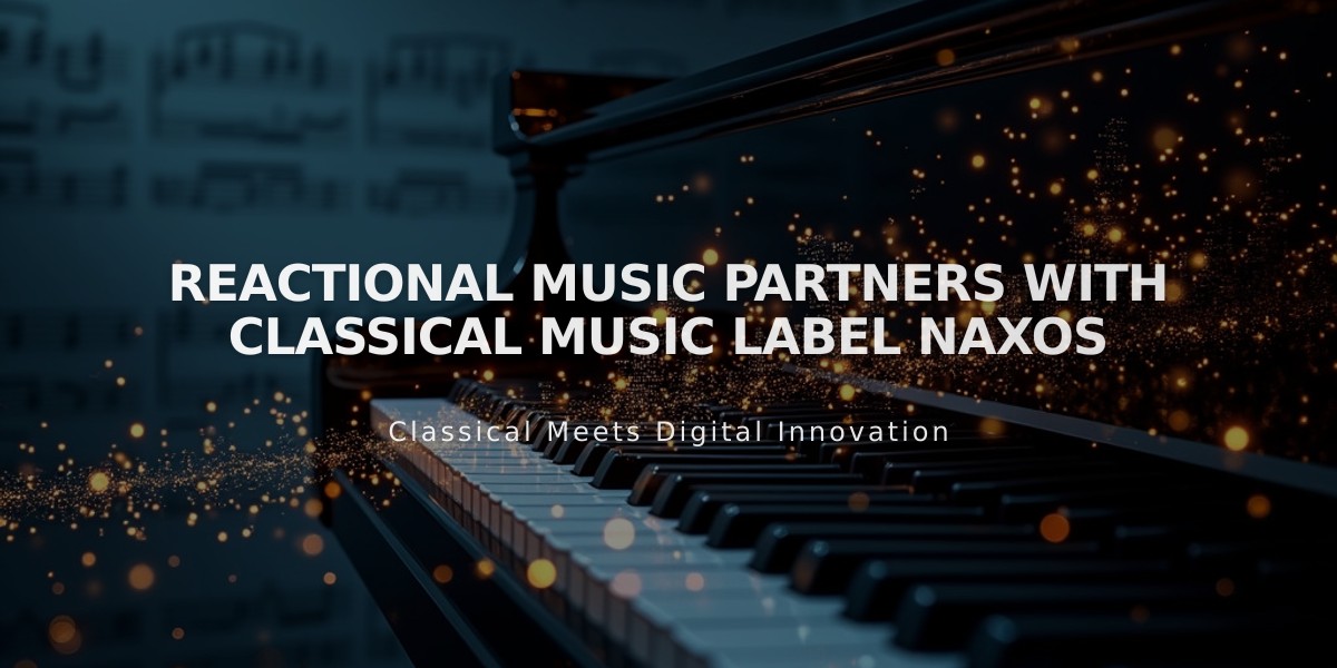 Naxos Classical Music Library Joins Forces with Reactional Music for Interactive Gaming Soundtracks