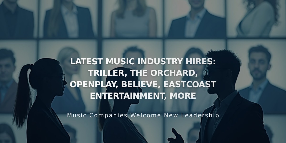 October 2024 Music Industry Shakeup: Major Executive Changes at Triller, The Orchard & More