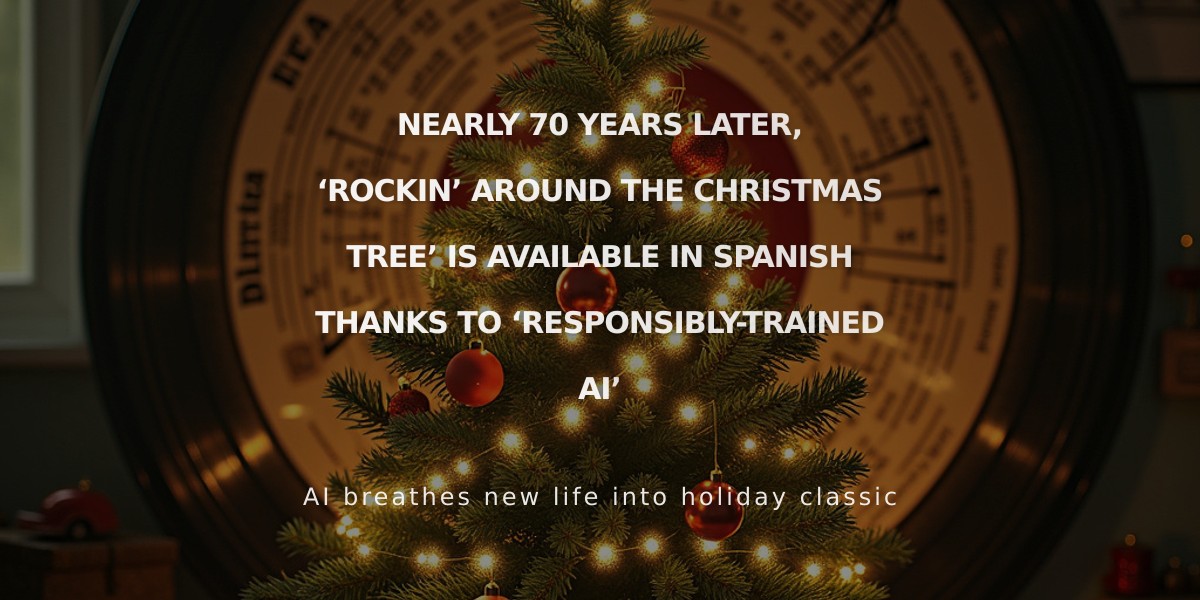 'Rockin' Around the Christmas Tree' Gets First Spanish Version After 70 Years Thanks to AI Translation