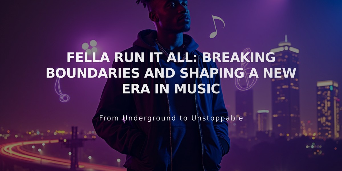 Fella Run It All: From Milwaukee Streets to Atlanta's Rising Music Star