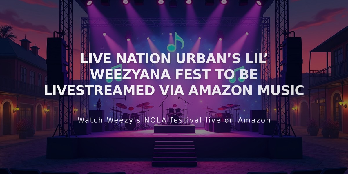 Amazon Music to Exclusively Stream Lil' WeezyAna Fest 2023 with Historic Hot Boys Reunion