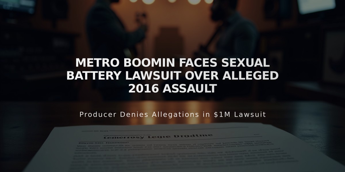 Metro Boomin Faces Sexual Battery Lawsuit Over Alleged 2016 Assault