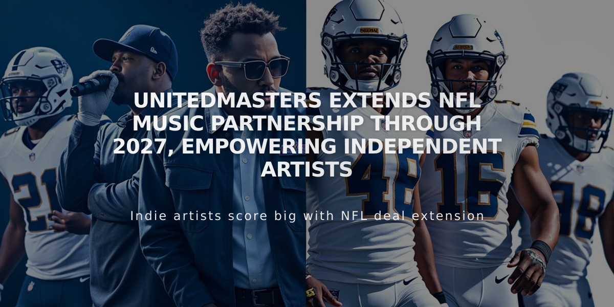 UnitedMasters Extends NFL Music Partnership Through 2027, Empowering Independent Artists