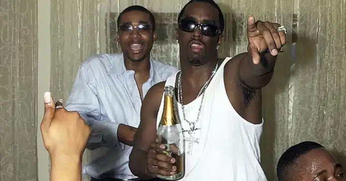 Diddy in white tank top