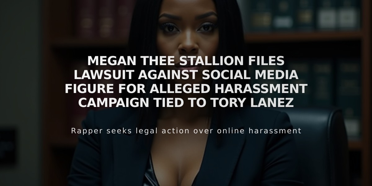 Megan Thee Stallion Files Lawsuit Against Social Media Figure for Alleged Harassment Campaign Tied to Tory Lanez