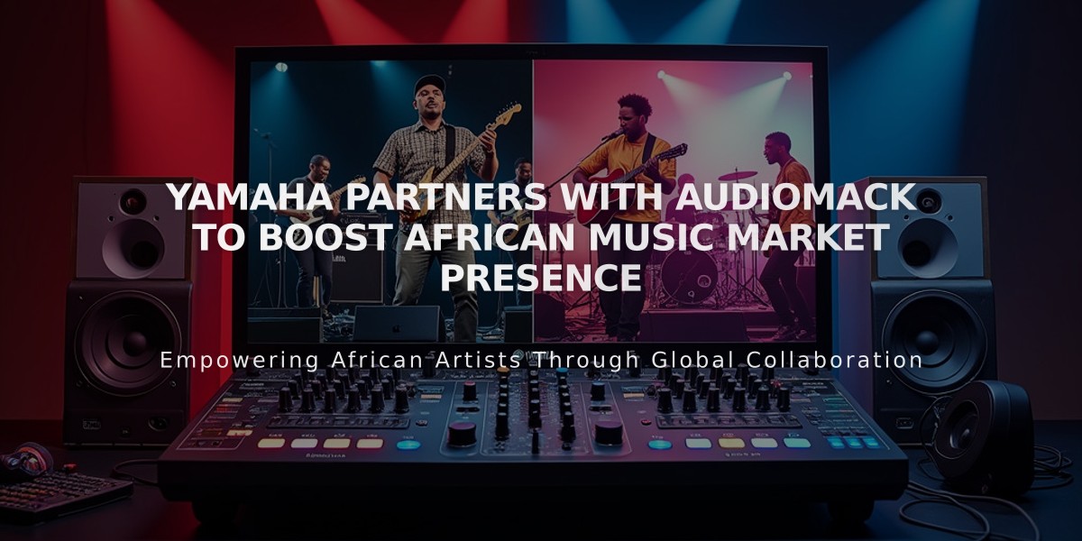 Yamaha Partners with Audiomack to Boost African Music Market Presence