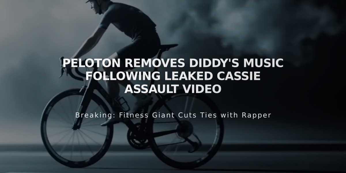 Peloton Removes Diddy's Music Following Leaked Cassie Assault Video