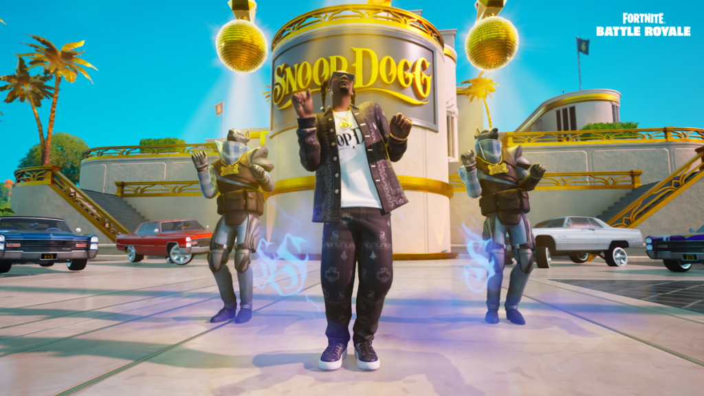 Snoop Dogg character in Fortnite Screenshot