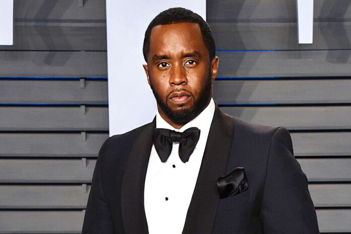 Sean Combs in black tuxedo