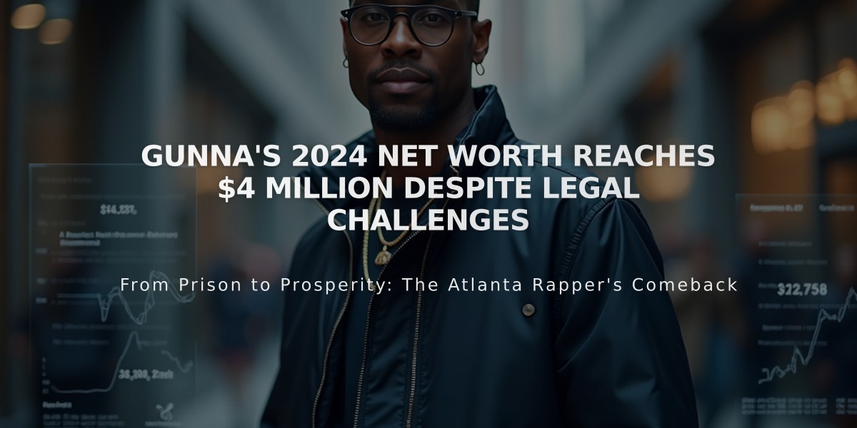 Gunna's 2024 Net Worth Reaches $4 Million Despite Legal Challenges