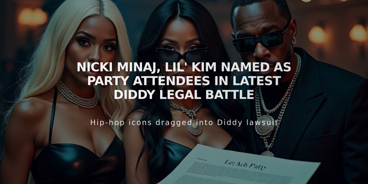 Nicki Minaj, Lil' Kim Named as Party Attendees in Latest Diddy Legal Battle