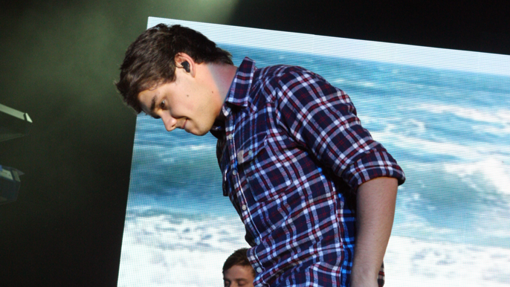 Liam Payne in plaid