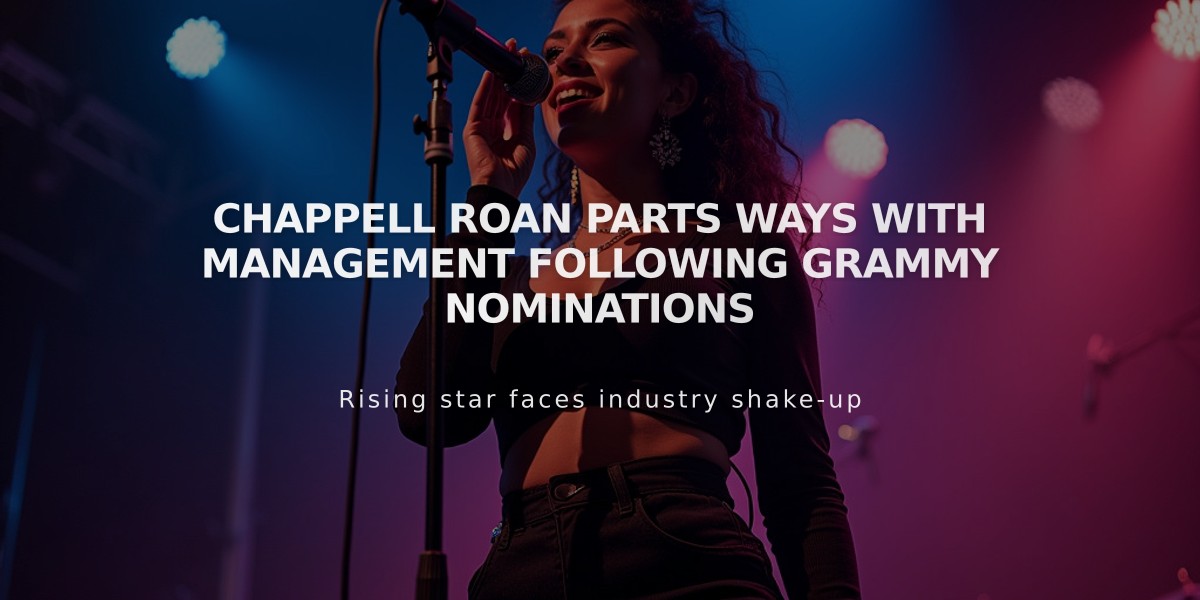 Chappell Roan Parts Ways With Management Following Grammy Nominations