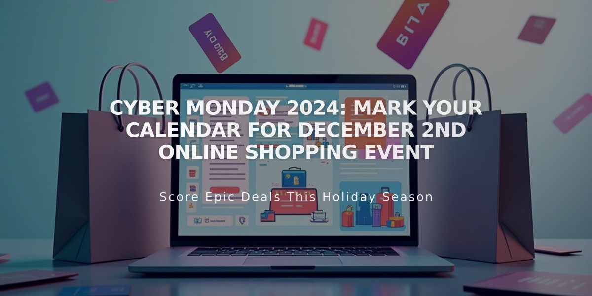 Cyber Monday 2024: Mark Your Calendar for December 2nd Online Shopping Event