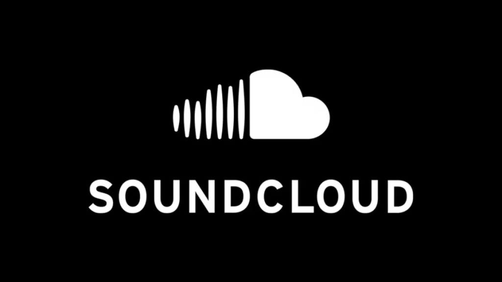 SoundCloud logo with dark backdrop