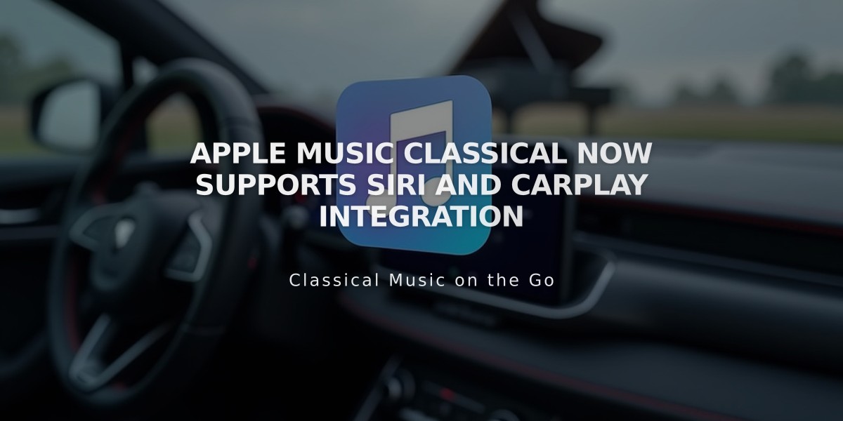 Apple Music Classical Now Supports Siri and CarPlay Integration