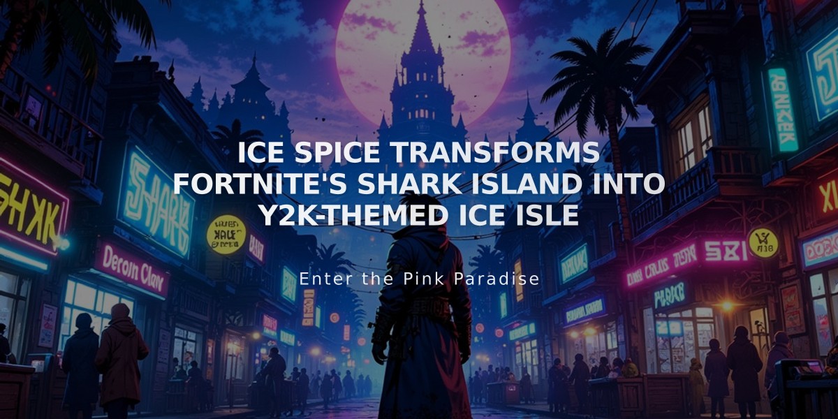 Ice Spice Transforms Fortnite's Shark Island Into Y2K-Themed Ice Isle