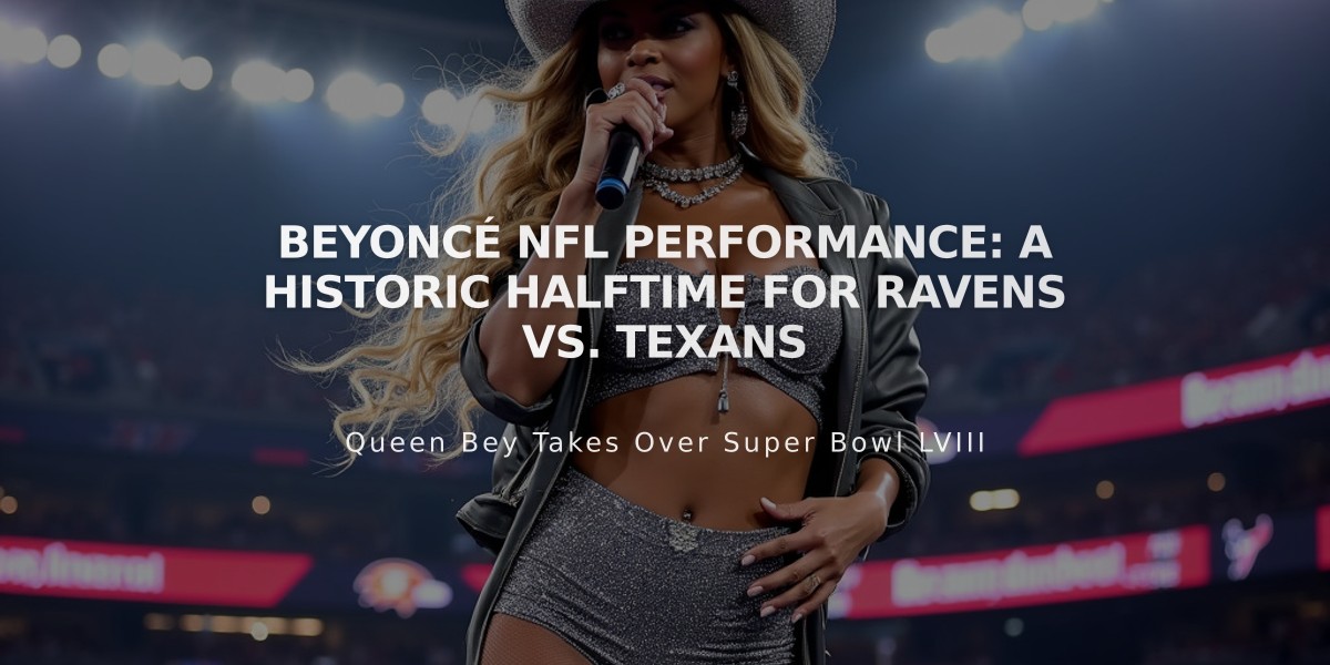 Beyoncé to Light Up NFL Christmas Game: Ravens vs. Texans Halftime Show