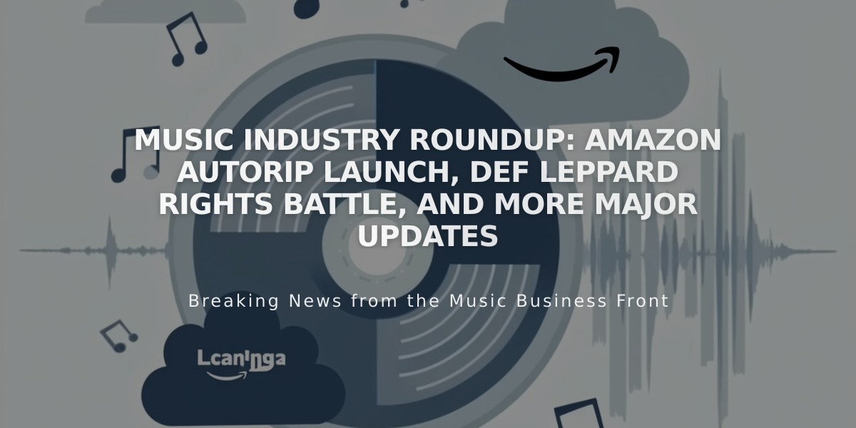 Music Industry Roundup: Amazon AutoRip Launch, Def Leppard Rights Battle, and More Major Updates