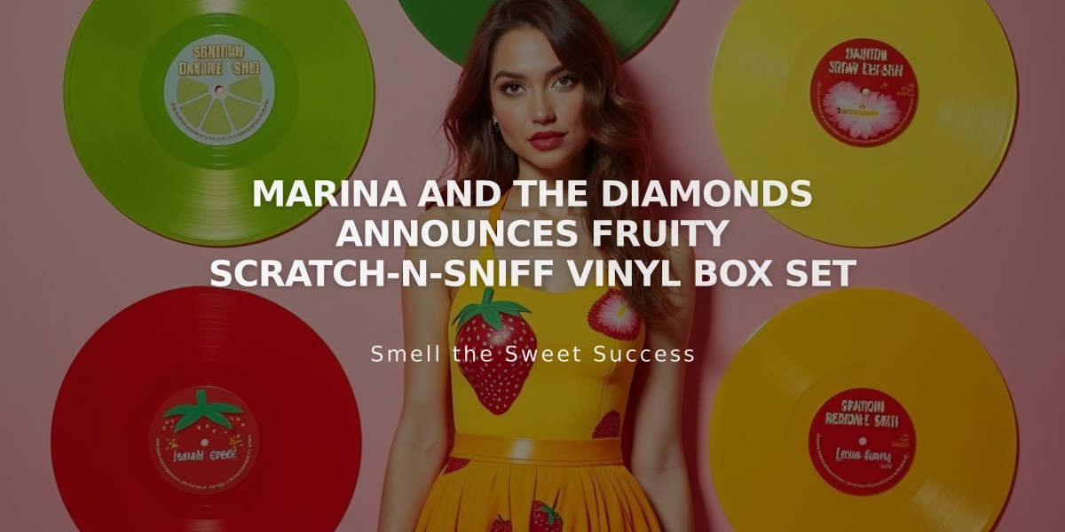 Marina and the Diamonds Announces Fruity Scratch-n-Sniff Vinyl Box Set