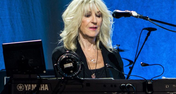 Christine McVie performing with Fleetwood Mac