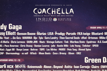 Coachella 2025 lineup poster