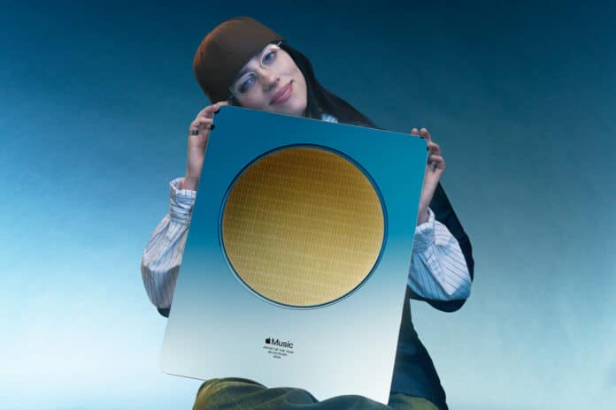 Billie Eilish holds 2024 Apple Award