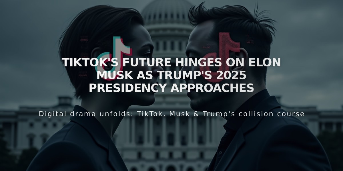 TikTok's Future Hinges on Elon Musk as Trump's 2025 Presidency Approaches