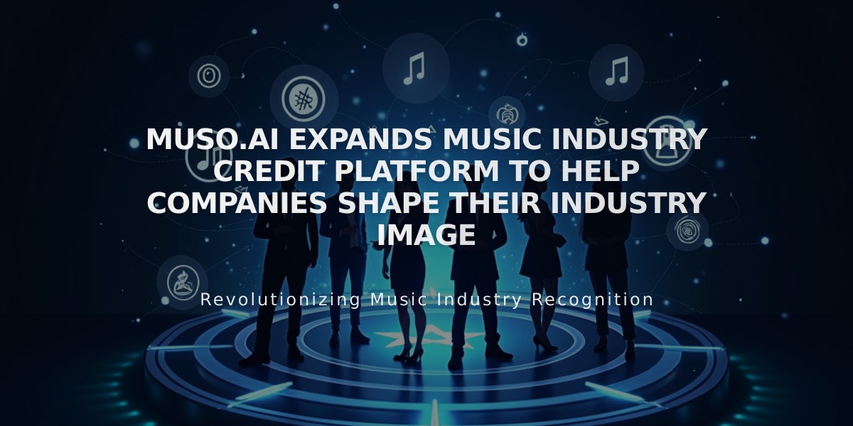 Muso.AI Expands Music Industry Credit Platform to Help Companies Shape Their Industry Image