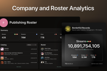 Muso AI music analytics dashboard