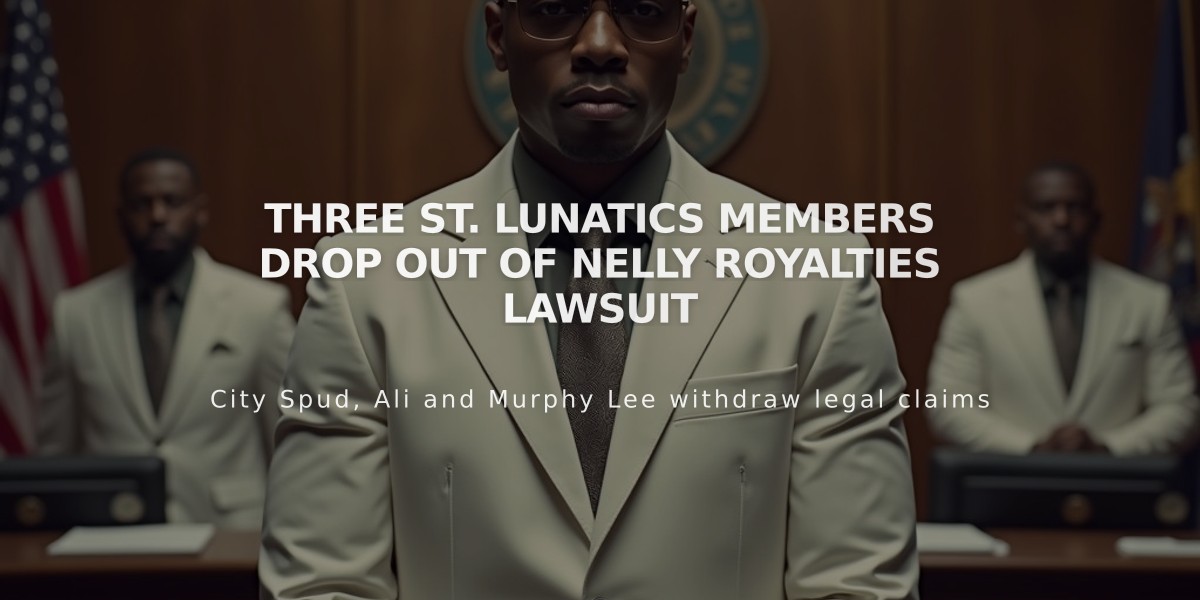 Three St. Lunatics Members Drop Out of Nelly Royalties Lawsuit