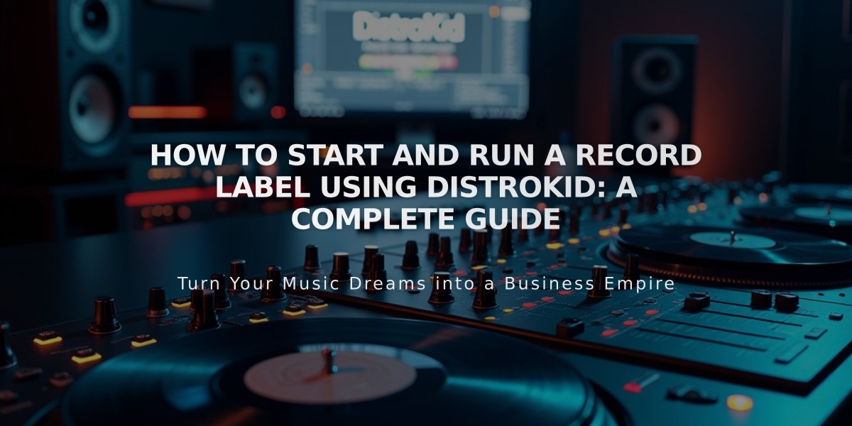 How to Start and Run a Record Label Using DistroKid: A Complete Guide