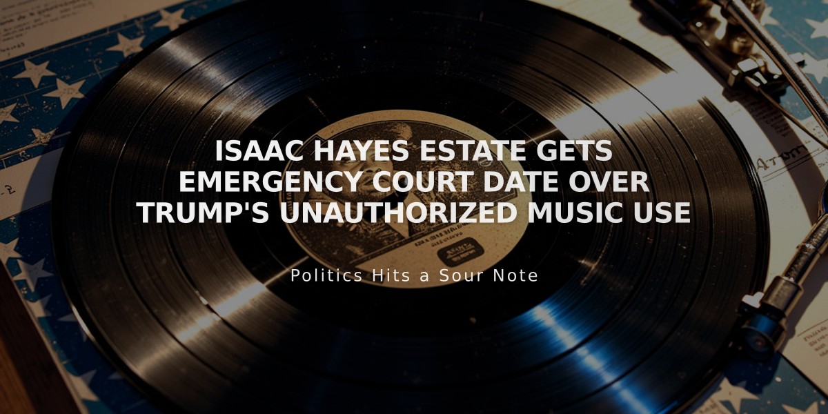 Isaac Hayes Estate Gets Emergency Court Date Over Trump's Unauthorized Music Use