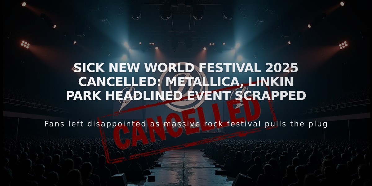 Sick New World Festival 2025 Cancelled: Metallica, Linkin Park Headlined Event Scrapped