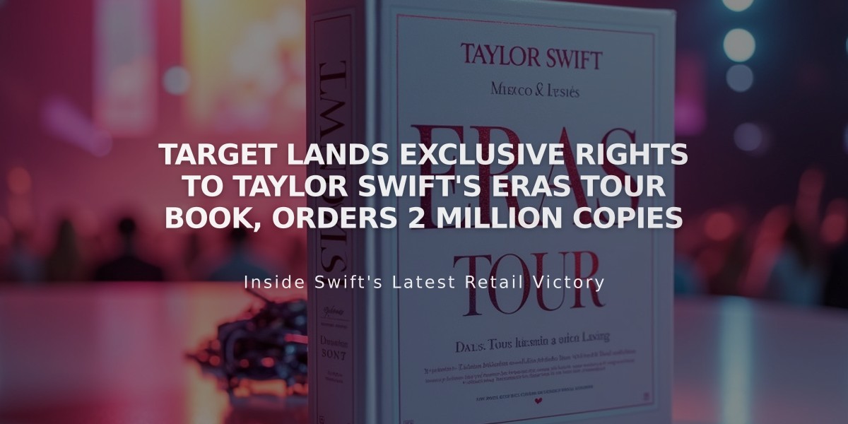 Target Lands Exclusive Rights to Taylor Swift's Eras Tour Book, Orders 2 Million Copies